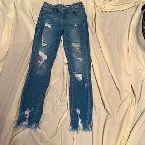 skinny ripped jeans